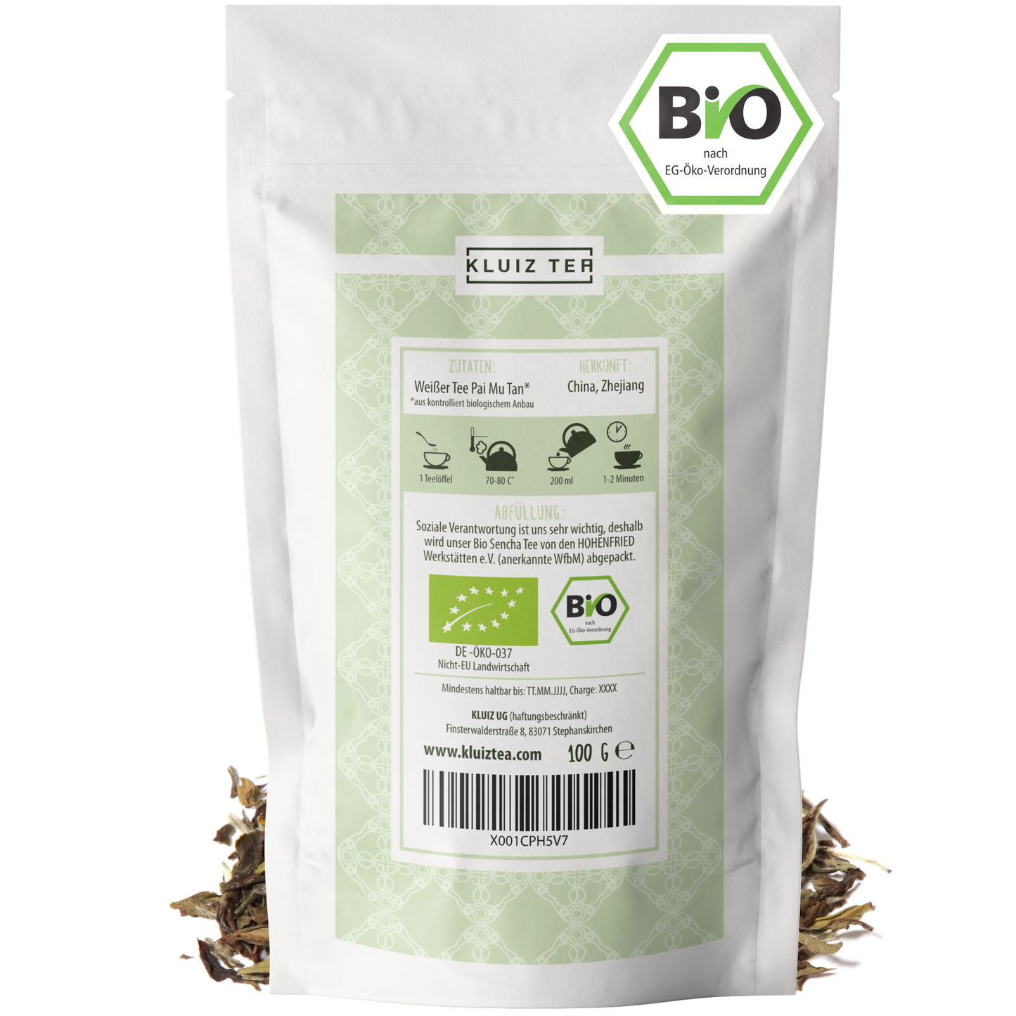 Weißer Tee Bio - Pai Mu Tan